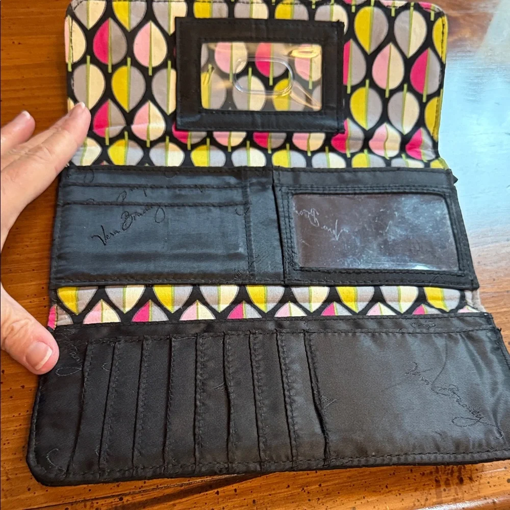 Vera Bradley Black Quilted Clutch